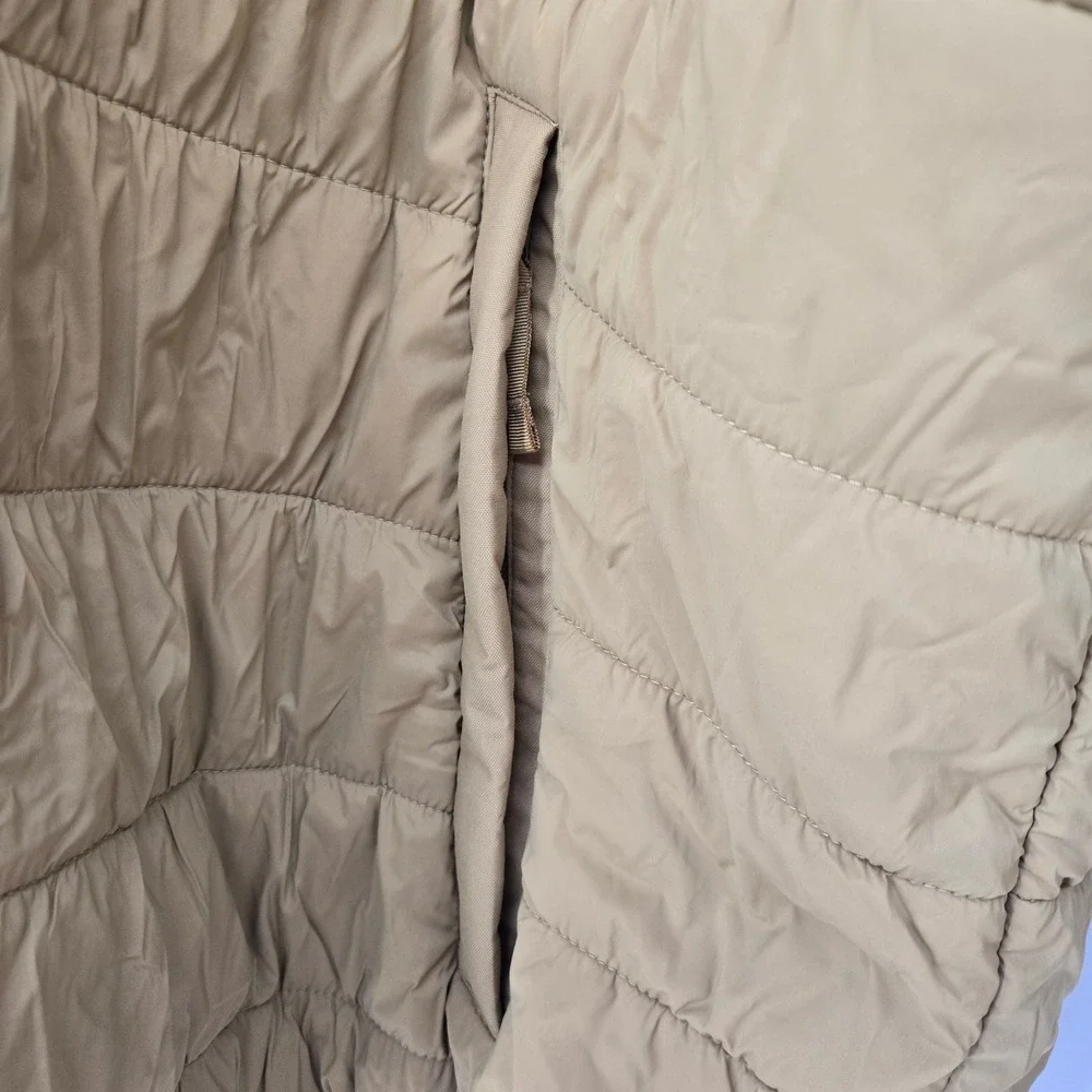 The North Face Mens XXL Fallback Insulated Puffer Hoodie Ski Jacket Brown Winter